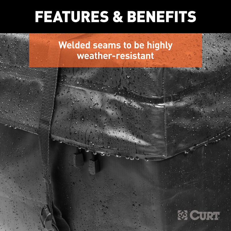 CURT Weather-Resistant Vinyl Cargo Bag, 56" x 18" x 21" image number 8