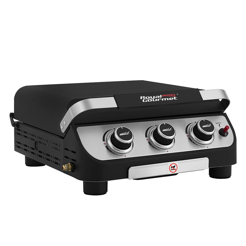 Royal Gourmet PD1505S Portable Flat Top Gas Griddle with Hood image number 7