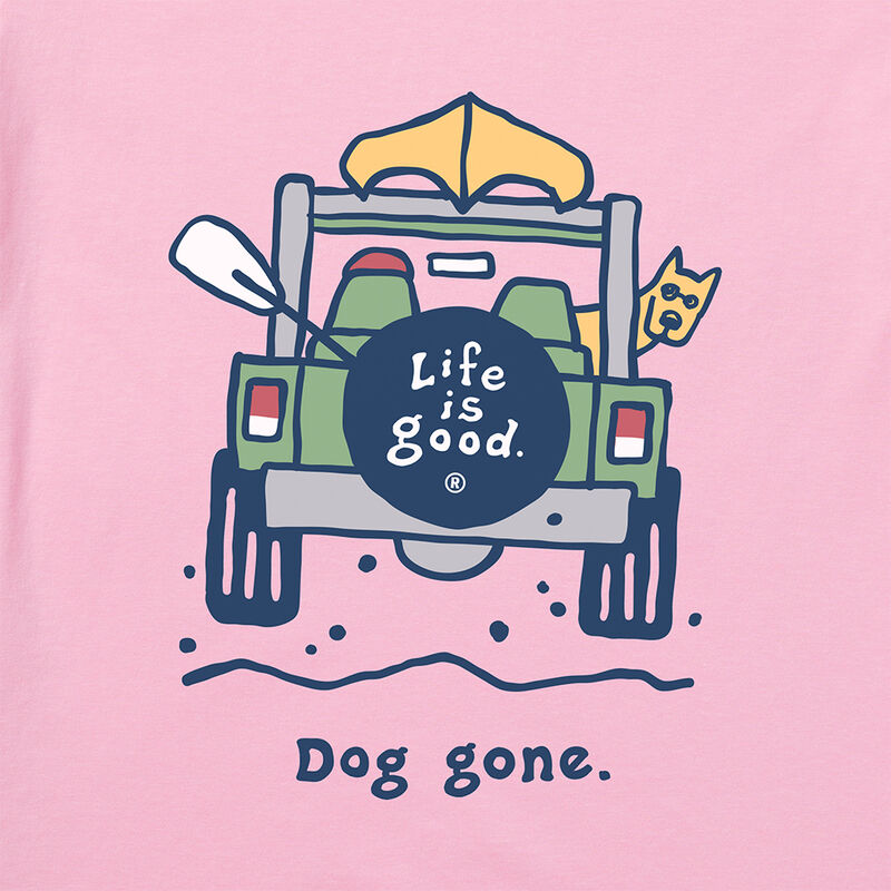 Life Is Good Women's Rocket Dog Gone Vintage Short-Sleeve Crusher Tee image number 2