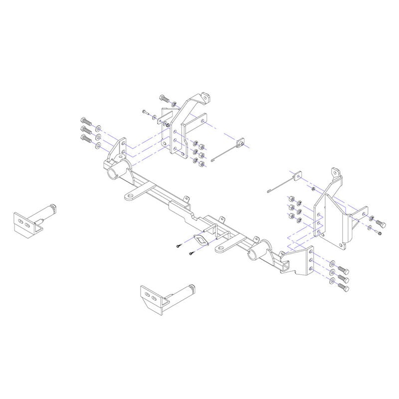 Roadmaster 524465-4 Crossbar-Style Baseplate Kit, 2020-2022 Ford Escape Hybrid image number 4