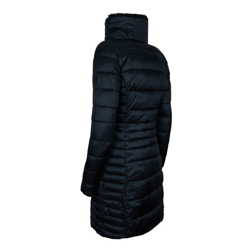 Save The Duck Women's Iris Long Quilted Winter Coat image number 4