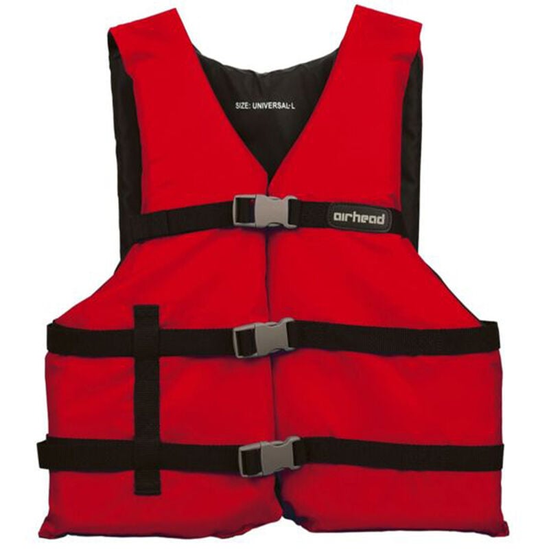 Airhead General Purpose Adult Life Vest - Red - Adult image number 1