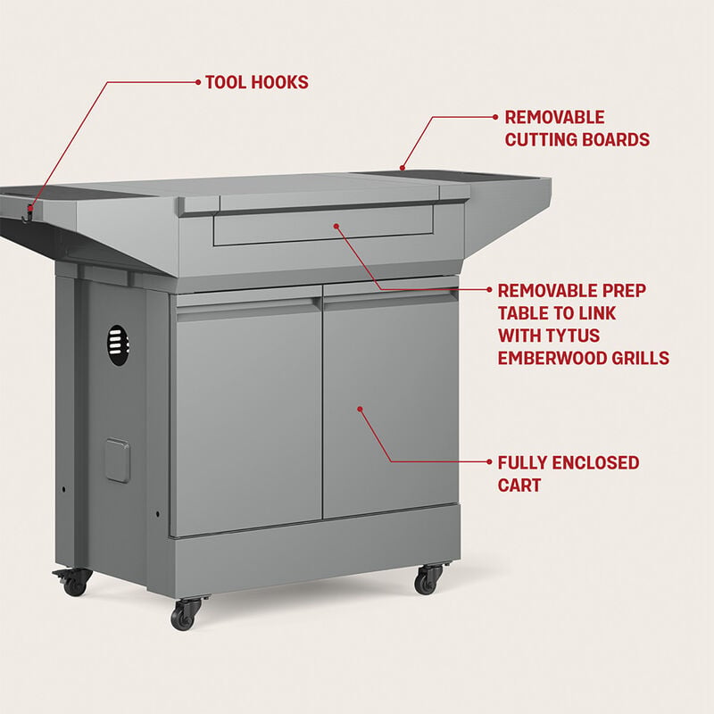 TYTUS Emberwood Grill and Prep Cart image number 17