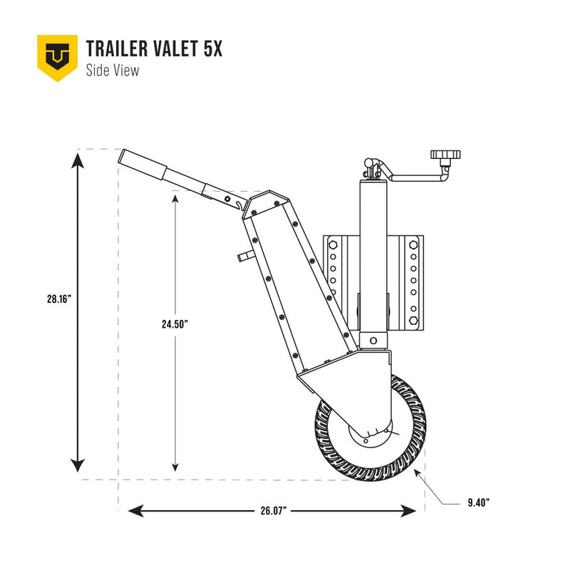 Trailer Valet 5X Trailer Dolly with Drill Adapter image number 9