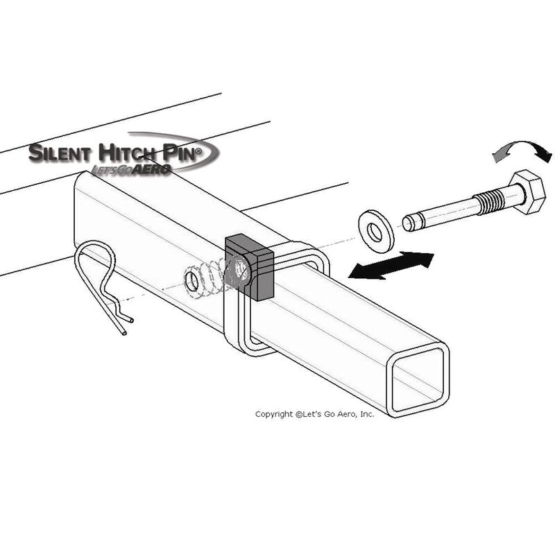 Lets Go Aero SHP359 Silent 2 inch Hitch Pin image number 6