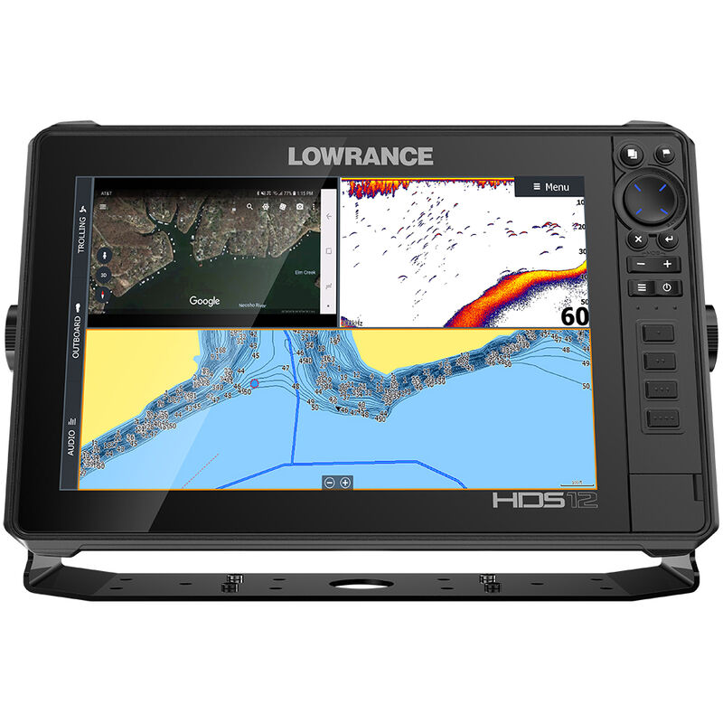 Lowrance HDS-12 LIVE w/ Active Imaging 3-in-1 Transom Mount & C-MAP Pro Chart image number 1