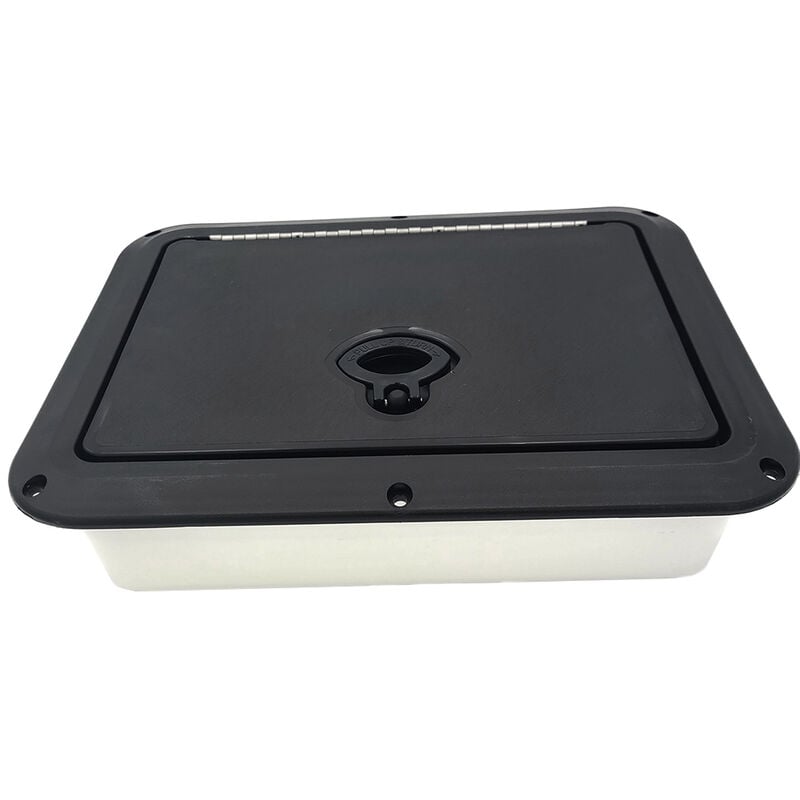 DPI Marine 9" x 12" Glove Box w/Dual USB Charging Station, Black image number 1