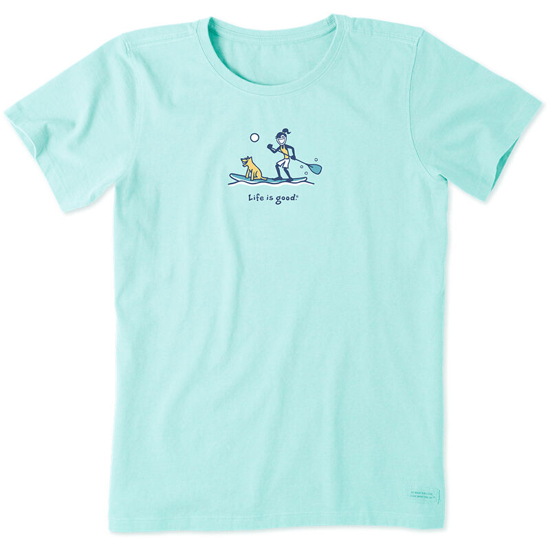 Life Is Good Women's Jackie and Rocket Paddleboard Vintage Short-Sleeve Crusher Tee image number 1