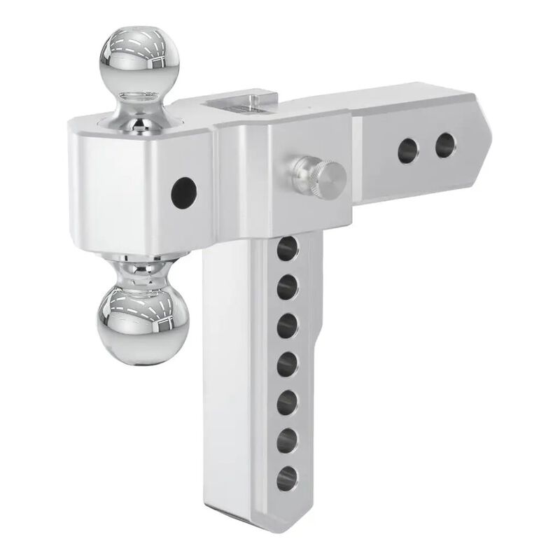 CURT AlumaLite Aluminum Hitch w/Dual Ball, 8 in Drop, 2-1/2 in Shank #45386 image number 5