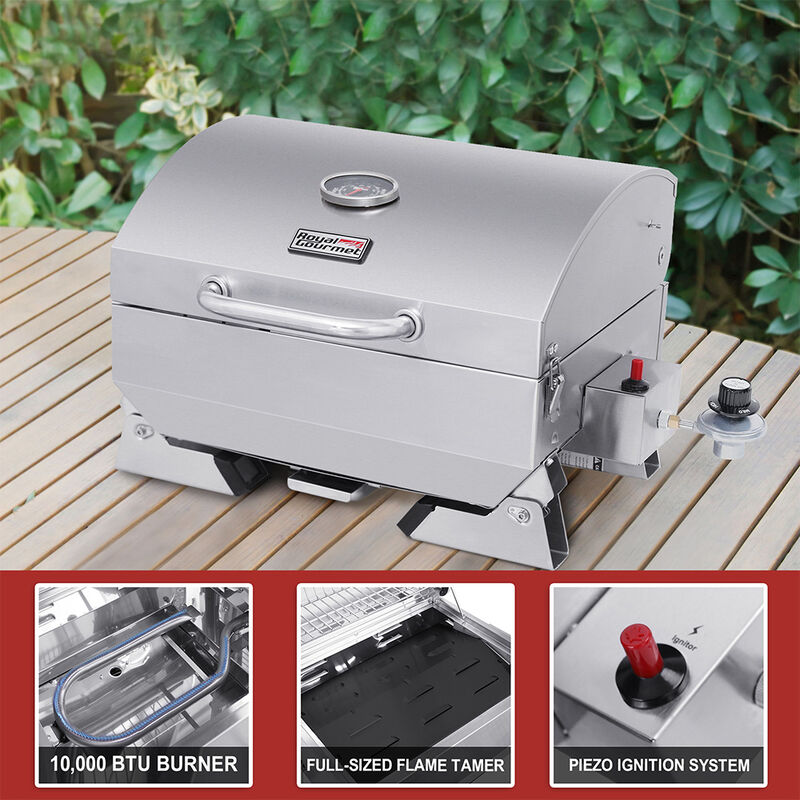 Royal Gourmet Stainless Steel Portable Grill image number 12