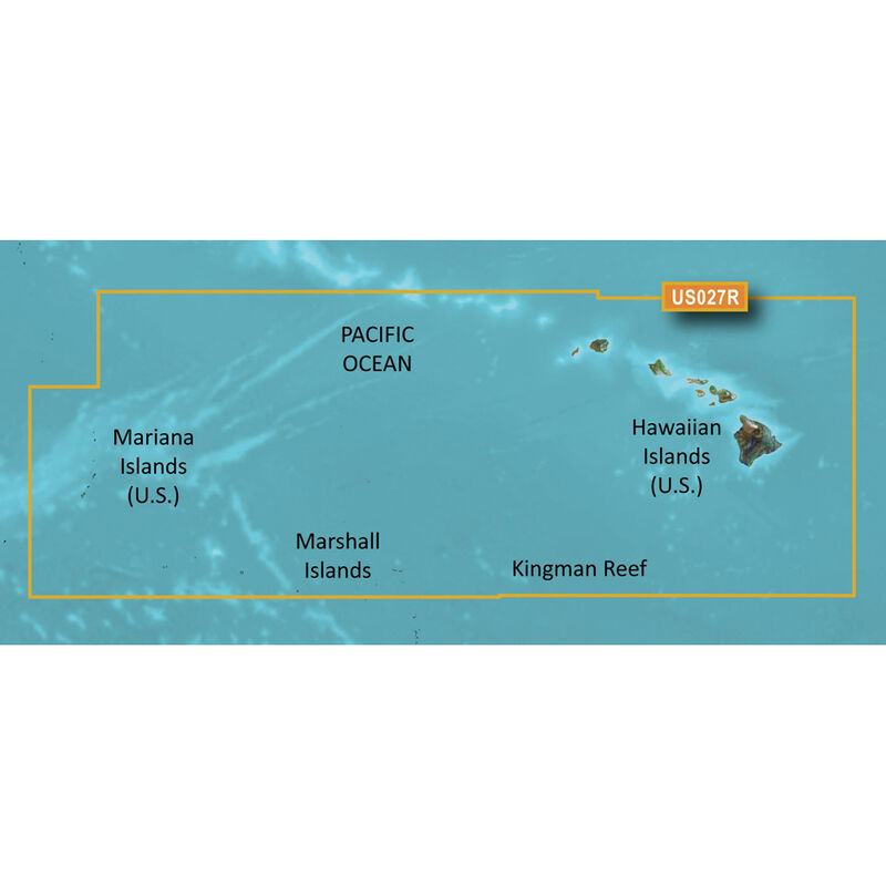 Garmin BlueChart g2 Vision HD Cartography, Hawaiian Islands - Mariana Islands image number 1