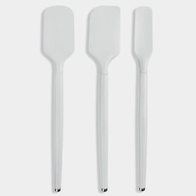Art and Cook 3 Piece Silicone Spatula Set, White