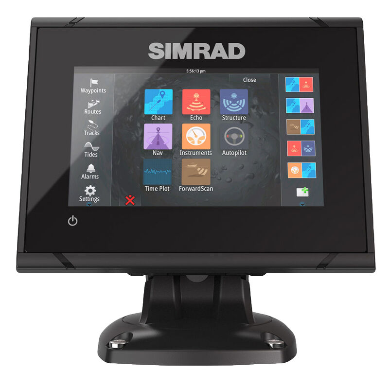 Simrad GO5 XSE Fishfinder Chartplotter With Basemap and TotalScan Transducer image number 1