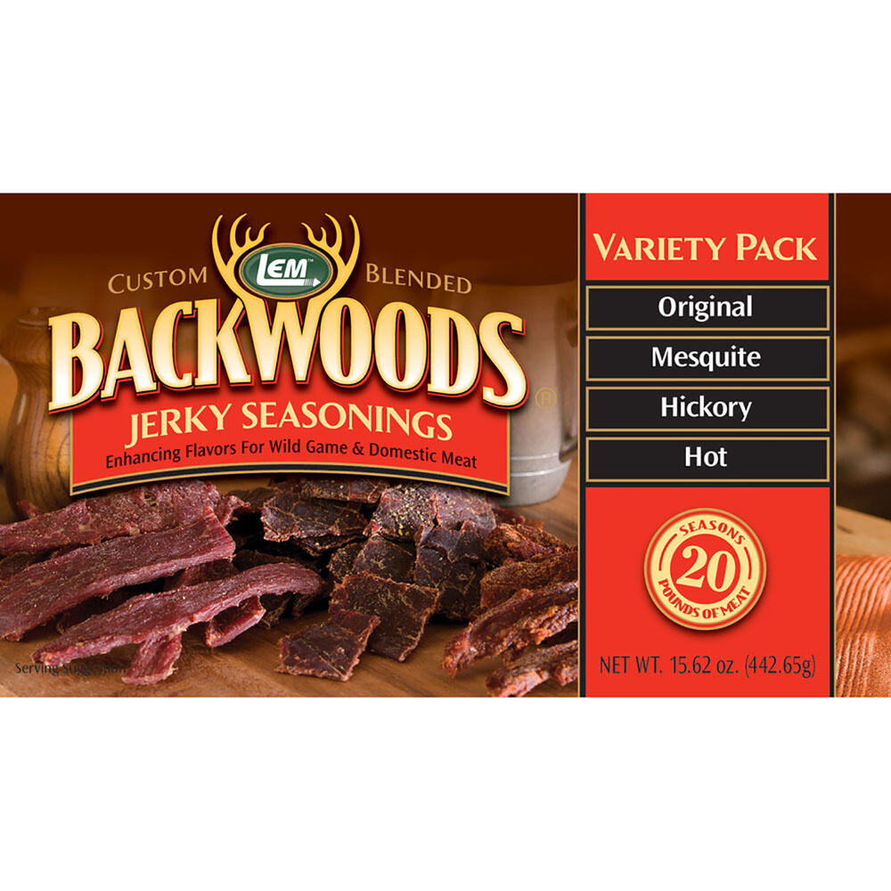 LEM Backwoods Jerky Seasoning Variety Pack 1 Overton's