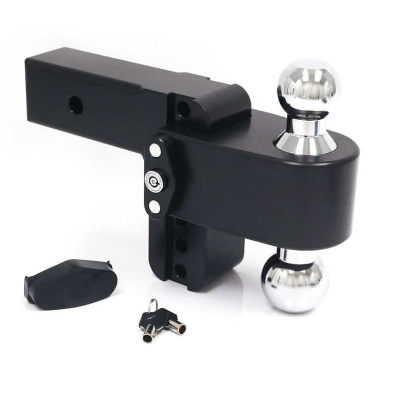 Weigh Safe 180&deg; Drop Hitch w/Keyed Alike Key Lock and Hitch Pin, Black Cerakote Finish and Chrome-Plated Steel Balls image number 13