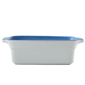 Art and Cook 11.5 in Deep Stoneware Loaf Dish, Blue