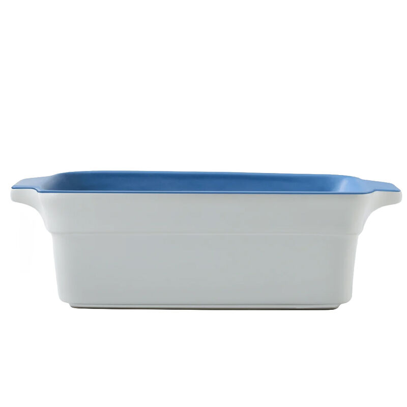 Art and Cook 11.5 in Deep Stoneware Loaf Dish, Blue