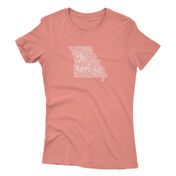 Points North Women's Word Cloud MO Short-Sleeve Tee