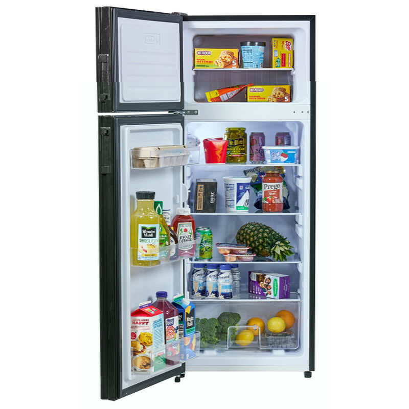 Invision 8CU Top Mount RV Fridge&mdash;Black (Left) image number 3