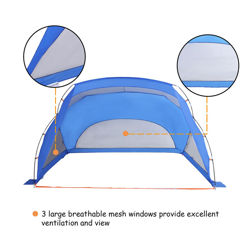 MF Studio 3-4 Person Beach Canopy and Portable Shade, Blue image number 2