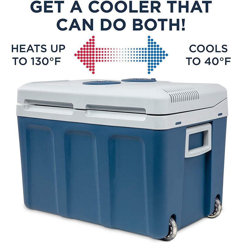 Ivation 45L Portable Electric Cooler and Warmer, Blue image number 4
