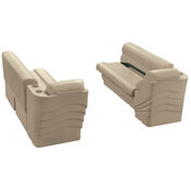 Toonmate Premium Pontoon Furniture Lounge And Lean-Back Package, Mocha