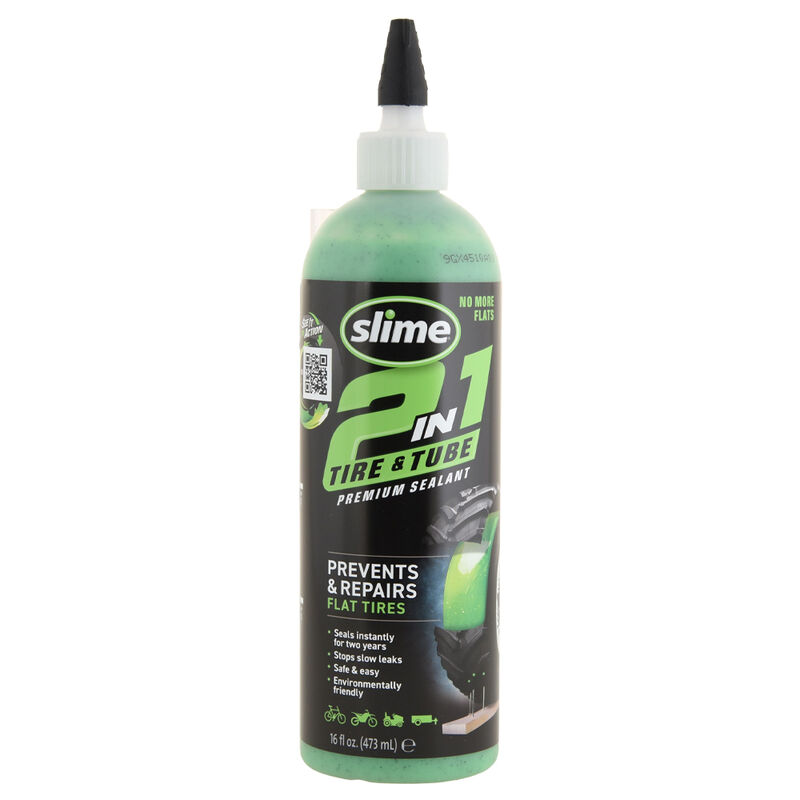 Slime 2-in-1 Tire & Tube Sealant, 16 oz. image number 1