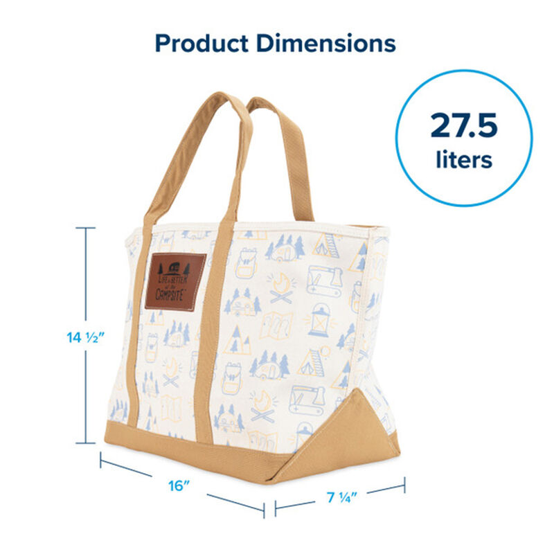 Camco Life is Better at the Campsite Canvas Tote Bag Large image number 3