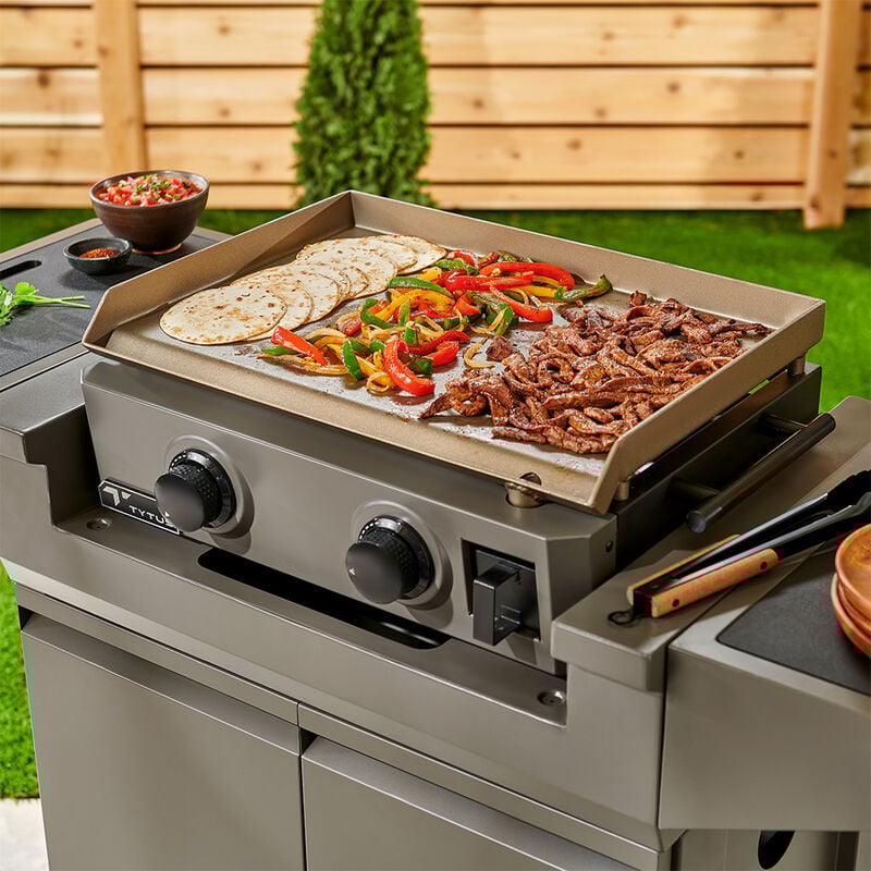 TYTUS Emberwood Gas Griddle with Grill/Prep Cart and Cover image number 11