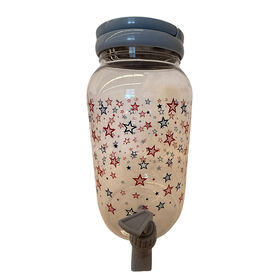 Cook With Color 3.9L Plastic Drink Dispenser - RWB Stars