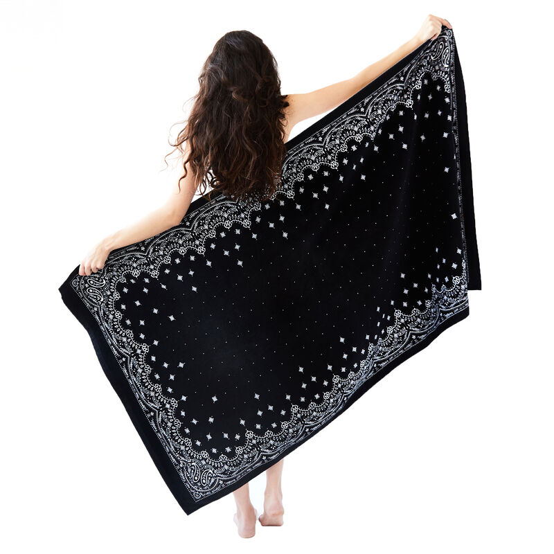 Printed Village Beach Towel image number 13