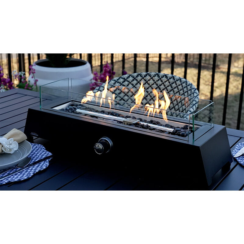 Sunbeam Outdoor Black Bolt Steel Tabletop Fire Pit image number 8
