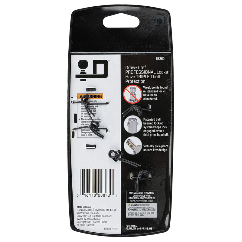 Draw-Tite Trailer Hitch Pin, 3 Inch Square Receiver image number 6