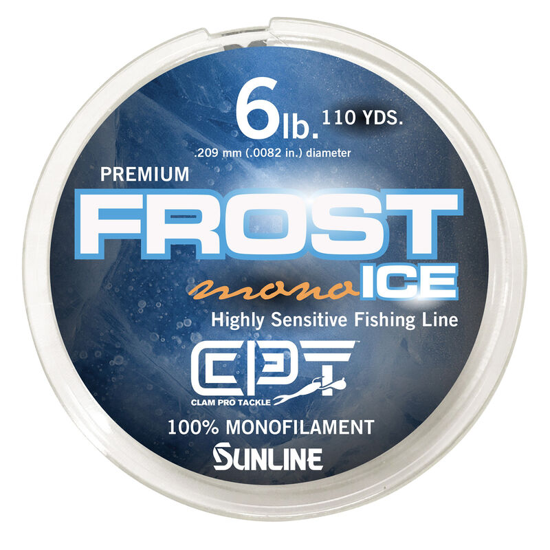 Clam Pro Tackle Frost Ice Monofilament Line, 110 Yards image number 1