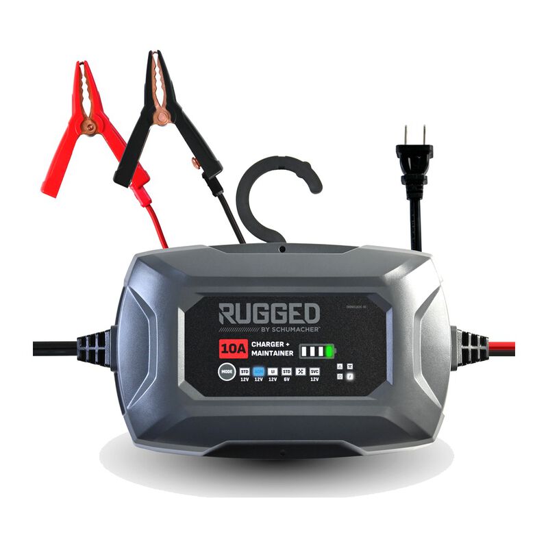 RUGGED BY SCHUMACHER SC1684 10A 6V/12V Battery Charger & Maintainer