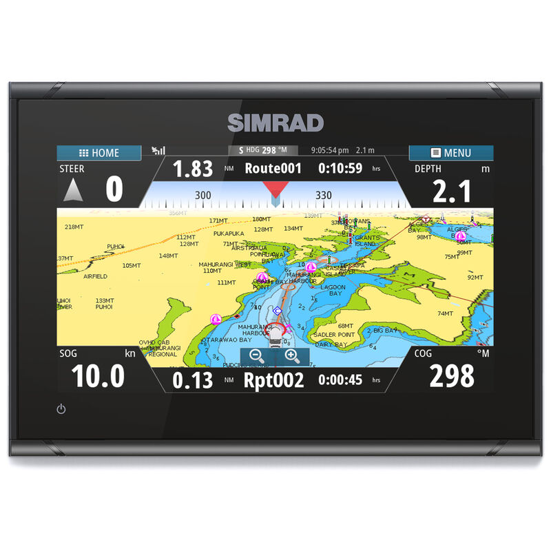 Simrad GO9 XSE Fishfinder Chartplotter With Basemap and HDI Transducer image number 1