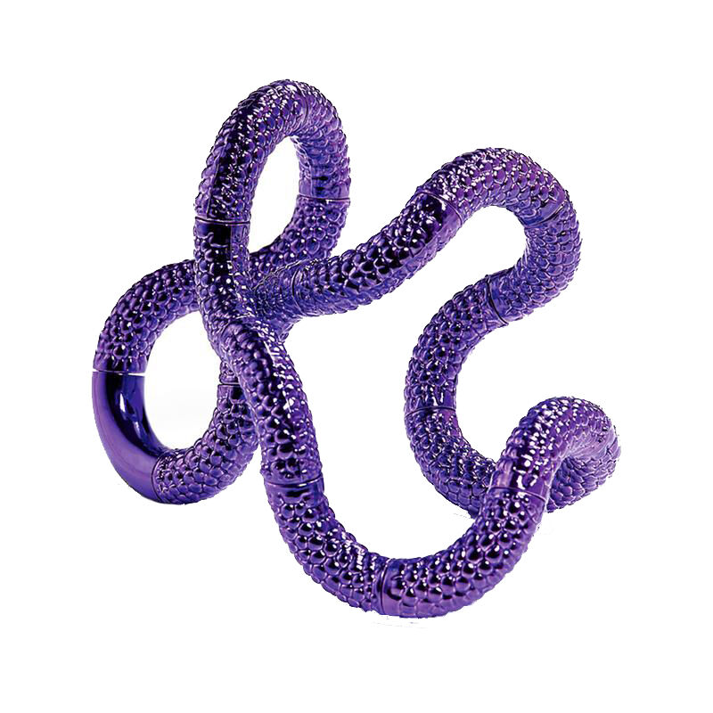 Tangle Jr. Totally Textured Metallic Fidget Toy image number 1