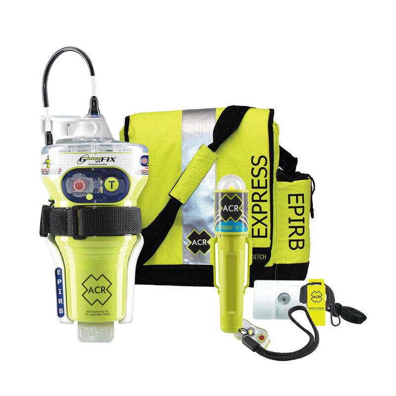 ACR GlobalFix; V4 Category 2 w/Rapid Ditch Bag, C-Strobe, H2O Signal, Mirror, Rescue Whistle Survival Kit image number 1