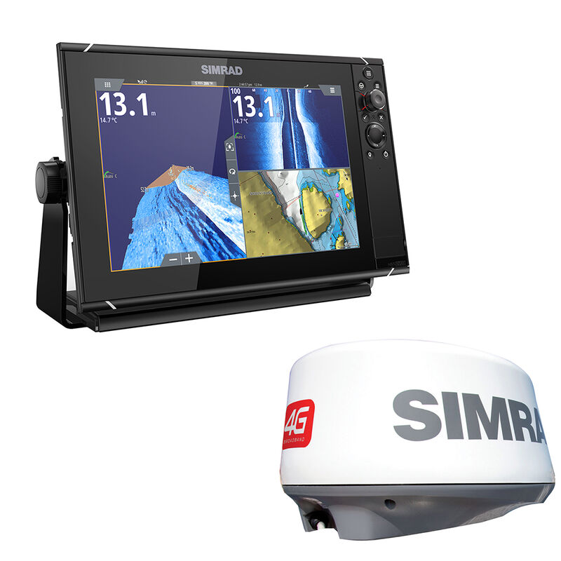 Simrad NSS9 evo3 9" Chartplotter/Fishfinder/Radar Bundle image number 1