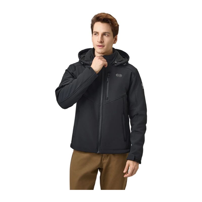 ORORO Men's Heated Dual Control Jacket with 5 Heating Zones and Rechargeable Battery
