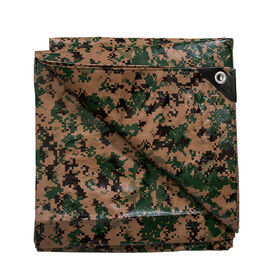 Stansport Medium-Duty Rip-Stop Tarp, 12'x16', Digital Woodland
