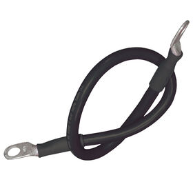 Ancor Premium Black Battery Cable Assembly, 2 AWG Wire, 5/16" Stud, 48"