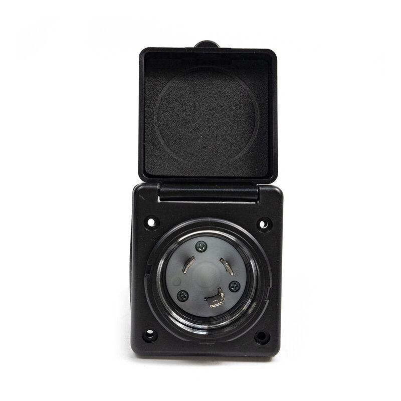 Electric World 30A RV Inlet in Black, ETL Certified Twist-Lock  image number 2