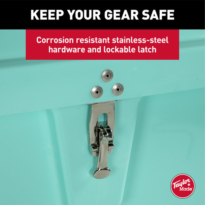 Taylor Made Stow N&rsquo; Go Fisherman&rsquo;s Fiberglass Dock Box, Extra Large (24"H X 95"W X 22"D) image number 5