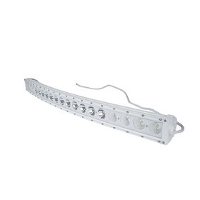 New - 42inch Marine Grade Wrap Around White Shell Light Bar with 200-Watt 20  x 10W High Intensity OSRAM LEDs