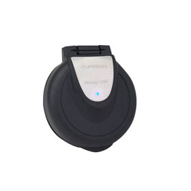 Furrion 30 Amp Round Power Inlet, 125V, Black