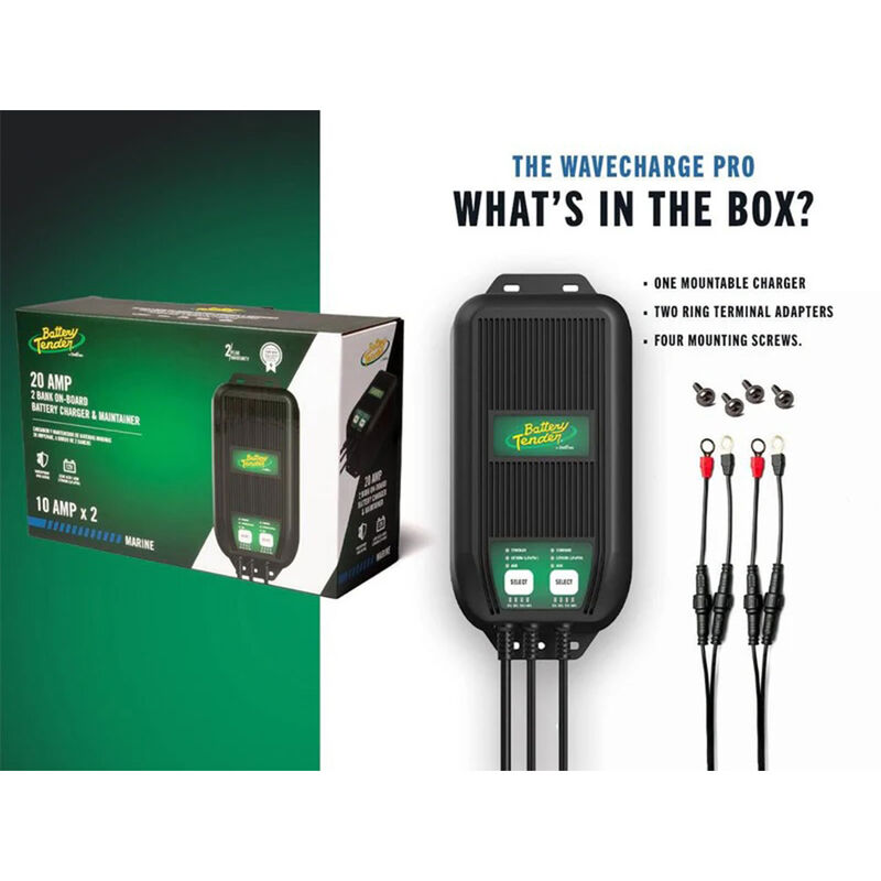 Battery Tender WaveCharge Pro 2-Bank 12V 20 Amp BC & Maintainer image number 2