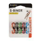Nite Ize S-Biner Aluminum MicroLock, 5-Pack