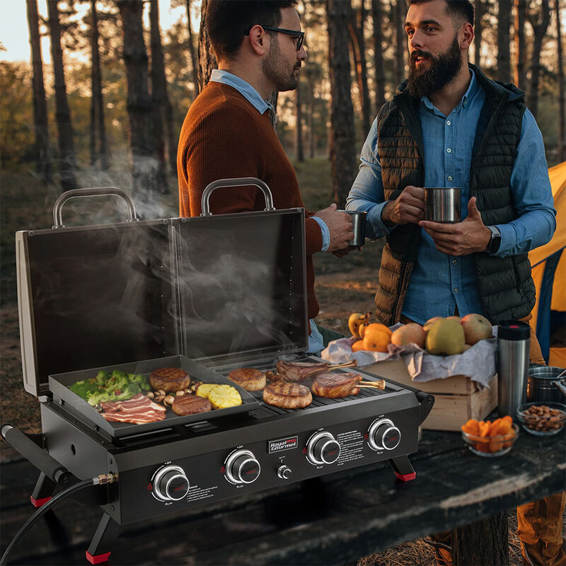 Royal Gourmet 4-Burner Portable Propane Gas Grill Griddle image number 12