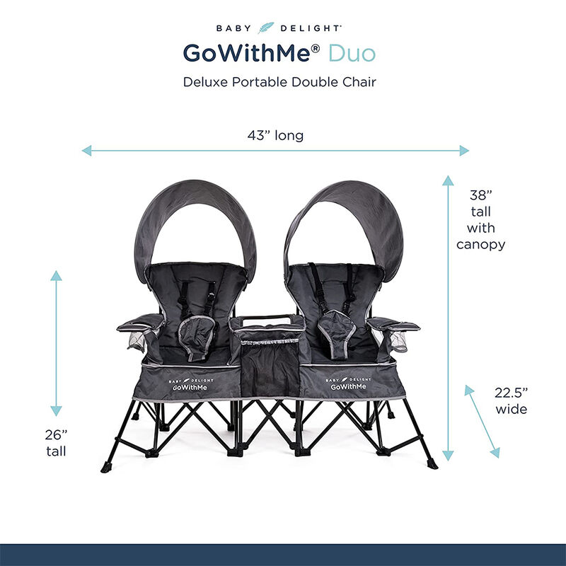 Go With Me Duo Deluxe Portable Double Chair image number 11